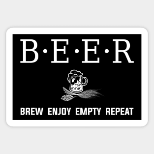 Beer - Brew Enjoy Empty Repeat Sticker